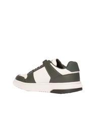 TOMMY HILFIGER TOMMY JEANS Leather Cupsole Ledersneaker Zinngr&uuml;n/Ecru - Herrenschuhe - 3