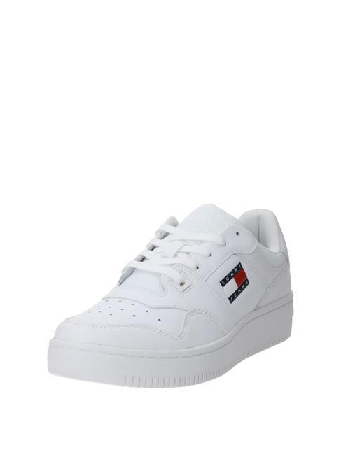 TOMMY JEANS Retro Basket  Wei&szlig; - Herrenschuhe