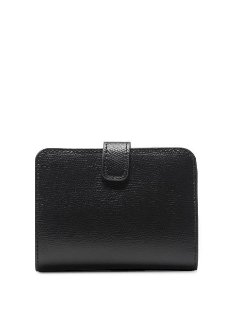 CAMELIA COMPACT Kleine Geldb&ouml;rse aus Leder Schwarz - Brieftaschen Damen