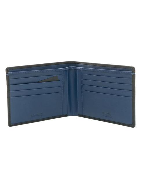 COLOR WALLET Ledergeldb&ouml;rse schwarz/marine - Brieftaschen Herren