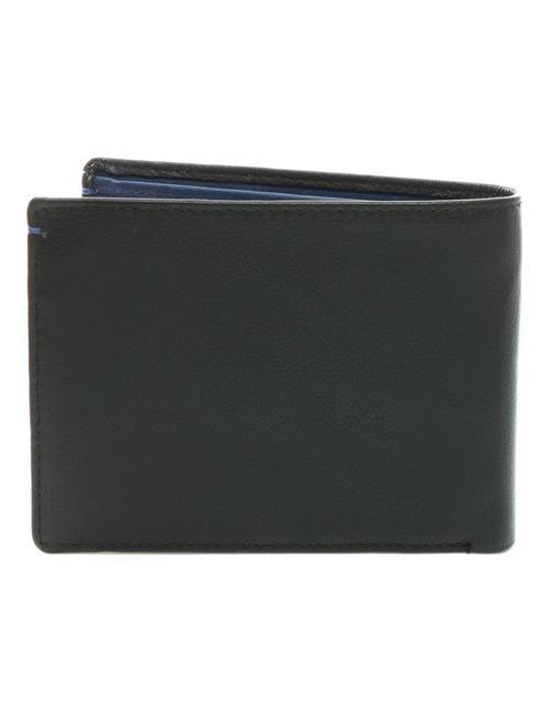 COLOR WALLET Zweifarbige Lederbrieftasche schwarz/marine - Brieftaschen Herren