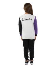 JOHN RICHMOND HADEW Trainingsanzug aus Baumwoll-Sweatshirt und Hose Wolke/Schwarz - Trainingsanz&uuml;ge f&uuml;r Kinder - 3