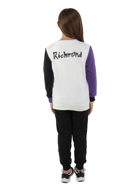 HADEW Trainingsanzug aus Baumwoll-Sweatshirt und Hose Wolke/Schwarz - Trainingsanz&uuml;ge f&uuml;r Kinder