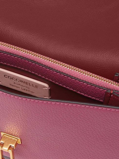 BEAT SOFT Umh&auml;ngetasche aus Leder Fruchtfleisch rosa - Damentaschen