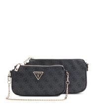 GUESS NOELLE Double Schultertasche Kohle - Damentaschen - 3