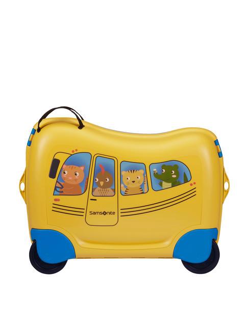 DREAM2GO Aufsitzbarer Kindertrolley Schulbus - Handgep&auml;ck