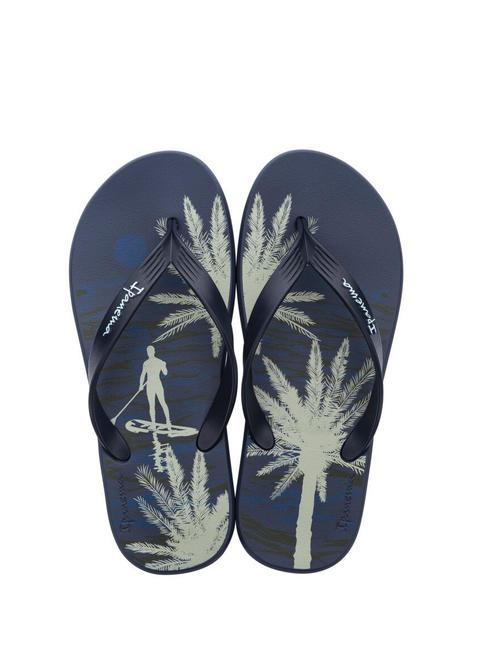 POSTO 10 TEMAS IV  Gummi-Flip-Flops Blau Gr&uuml;n - Herrenschuhe
