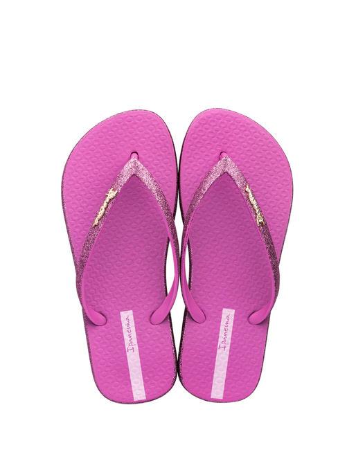 MAXI GLOW Flip-Flops Flieder/Glitzerrosa - Damenschuhe
