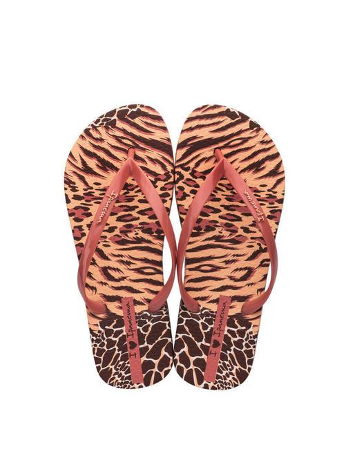 ANIMALE PRINT II  Bedruckte Flip-Flops orange/beige - Damenschuhe
