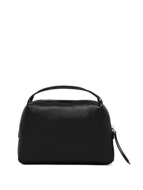 ALIFA Ledertasche mit Schultergurt Schwarz - Damentaschen