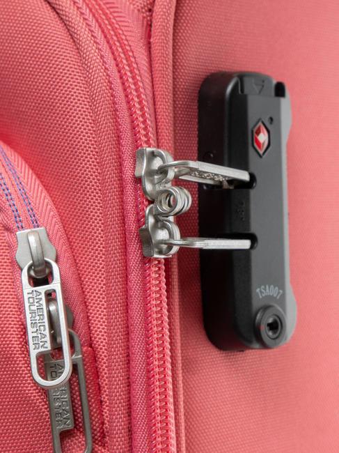 BRIGHT LIFE Mittelgro&szlig;er Trolley sonnengek&uuml;sste Koralle - Halbharte Trolleys