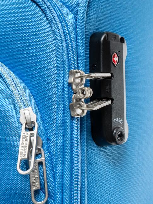 BRIGHT LIFE Mittelgro&szlig;er Trolley ruhiges Blau - Halbharte Trolleys