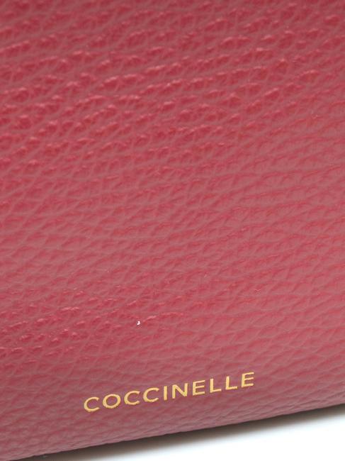 MAGIE Kleine Umh&auml;ngetasche aus Leder Granatrot - Damentaschen