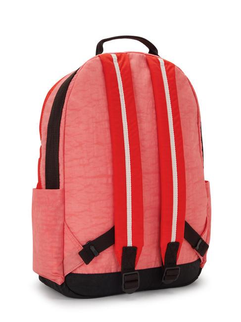 DAMIEN L Rucksack mit 15,6-Zoll-Laptophalter Tango-Rosa-Block - Rucks&auml;cke f&uuml;r Schule &amp; Freizeit