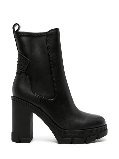 XENO Hohe Stiefeletten mit Plateau SCHWARZ - Damenschuhe