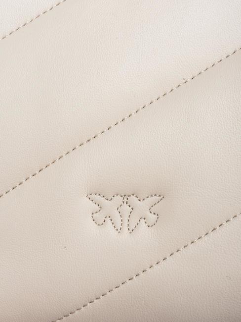 CLASSIC LOVE PUFF Tasche aus Nappaleder Seide wei&szlig;-antikgold - Damentaschen