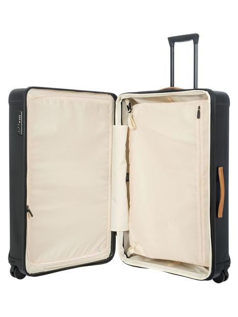 CAPRI Extra gro&szlig;er Trolley mit USB-Anschluss Schwarz - Harte Trolleys