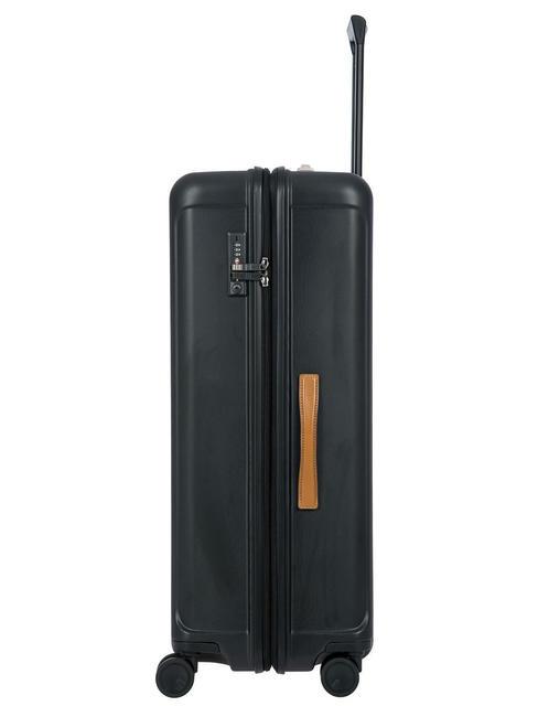 CAPRI Extra gro&szlig;er Trolley mit USB-Anschluss Schwarz - Harte Trolleys