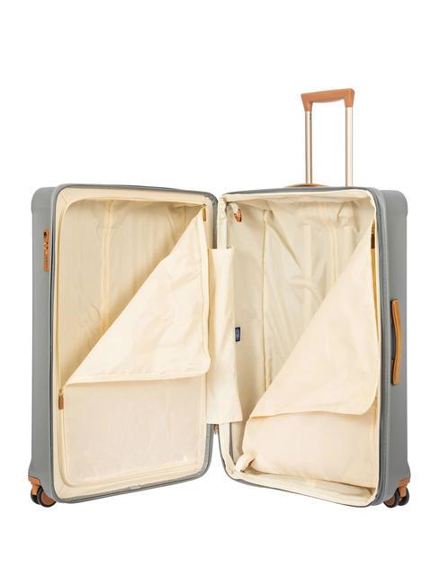 CAPRI Extra gro&szlig;er Trolley mit USB-Anschluss SILBER - Harte Trolleys