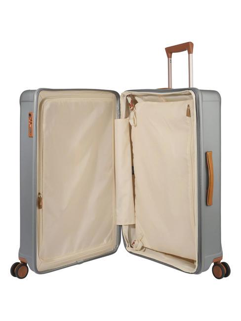 CAPRI Gro&szlig;er Trolley mit USB-Anschluss SILBER - Harte Trolleys