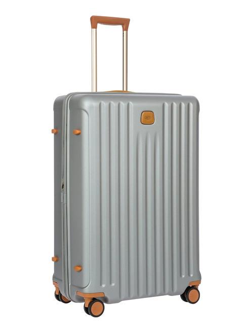 CAPRI Gro&szlig;er Trolley mit USB-Anschluss SILBER - Harte Trolleys