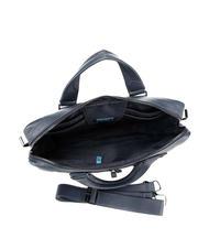 PIQUADRO MODUS RESTYLING Aktentasche aus Leder f&uuml;r PC 14 " Blau - Arbeitstaschen - 5