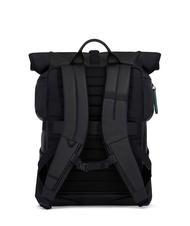 PIQUADRO CORNER 2.0 SPECIALE  15,6-Zoll-Laptop-Rucksack aus Leder mit Regenh&uuml;lle Schwarz - PC-Rucks&auml;cke - 3