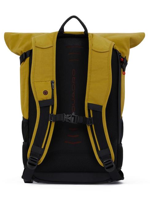 INIA RollTop-Rucksack f&uuml;r 15,6-Zoll-PC Gelb - PC-Rucks&auml;cke