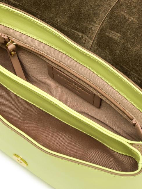 HELENA ROUND Ledertasche mit Klappe sonniges Licht - Damentaschen