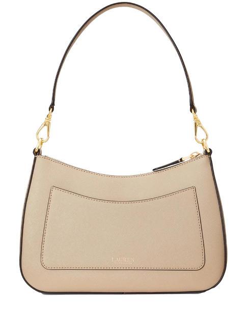 DANNI Umh&auml;ngetasche, mit Schultergurt, aus Leder hellbeige29 - Damentaschen