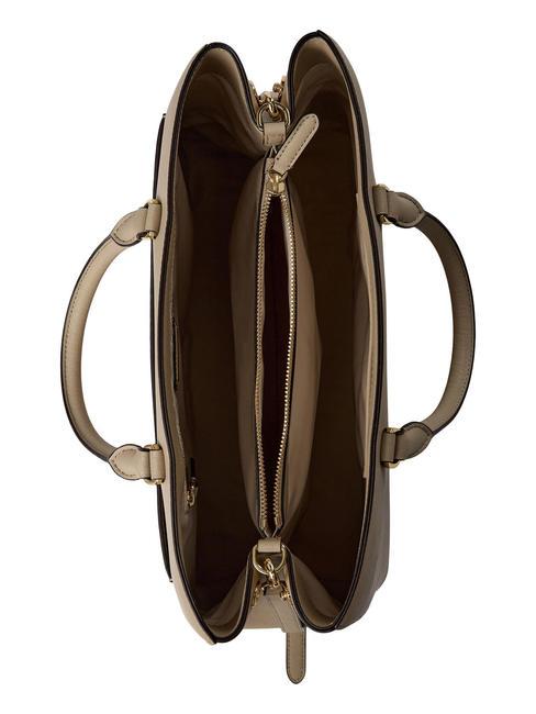 HANNA Gro&szlig;e Handtasche aus Leder hell beige - Damentaschen