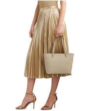 RALPH LAUREN KARLY Einkaufstasche aus Leder hell beige - Damentaschen - 5