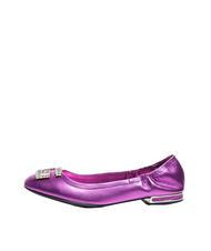 GUESS MICKLE Ballerinas aus Leder Fuchsie - Damenschuhe - 3
