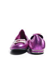 GUESS MICKLE Ballerinas aus Leder Fuchsie - Damenschuhe - 4