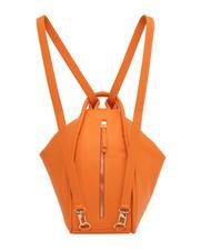 LESAC TRIO Rucksack aus geh&auml;mmertem Leder orange - Damentaschen - 3