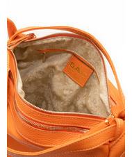 LESAC TRIO Rucksack aus geh&auml;mmertem Leder orange - Damentaschen - 9