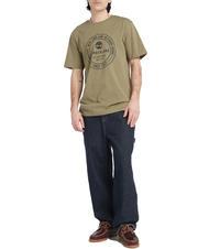 TIMBERLAND SS BRAND CARRIER Baumwoll t-shirt kassel erde - Herren-T-Shirts - 3