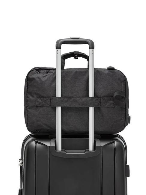 MILLENNIUM Rucksack-Aktentasche mit 3 Rei&szlig;verschl&uuml;ssen, 15,6-Zoll-Laptophalter Schwarz - Arbeitstaschen