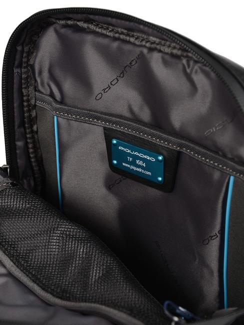 URBAN Ledertasche Schwarz - Umh&auml;ngetaschen Herren