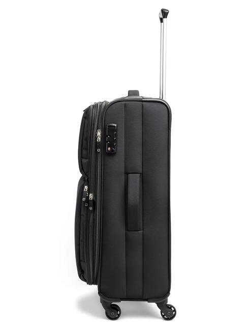 ECO-MOOD Set mit 3 Trolleys: Kabine + mittlere und gro&szlig;e Exp Schwarz - Trolleyset