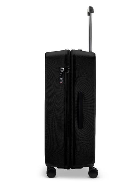 RITMO Mittelgro&szlig;er erweiterbarer Trolley Schwarz - Harte Trolleys