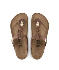 BIRKENSTOCK GIZEH Flip-Flops aus Leder Cognac - Schuhe Unisex - 3