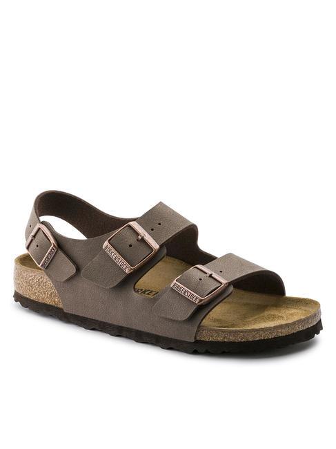 MILANO Birko-Flor-Sandalen-Slipper Mokka - Schuhe Unisex