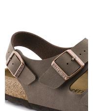 BIRKENSTOCK MILANO Birko-Flor-Sandalen-Slipper Mokka - Schuhe Unisex - 6