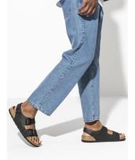 BIRKENSTOCK MILANO Slipper-Sandale aus Birko-Flor Schwarz - Schuhe Unisex - 7