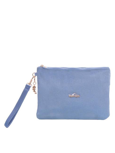 IAKA L WRISTLET Trio-Clutch mit Manschette lila Glitzer - Damentaschen