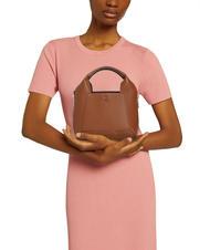 FURLA GILDA Minitaschen aus Leder mit Schultergurt cognac / schwarz - Damentaschen - 5