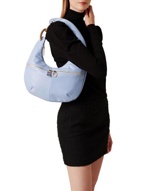 INFINITE Umh&auml;ngetasche aus Leder nat&uuml;rlicher Topas/op - Damentaschen