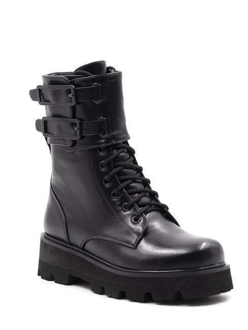 BUCKLE Amphibien-Stiefeletten mit Schnallen Schwarz - Damenschuhe