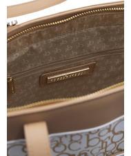 ROCCOBAROCCO GIADA Einkaufstasche mit Schultergurt wei&szlig;/Rindsleder - Damentaschen - 4